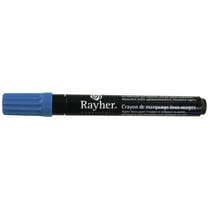 Crayon de marquage, bleu moyen, Pointe ronde 2 - 4mm, avec soupape