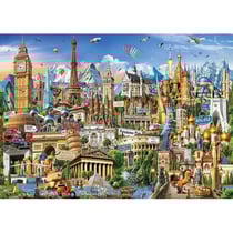 Puzzle symboles d'europe 2000 pieces - collection monuments - educa - 17697