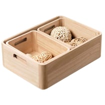 Set de trois caisses en bois