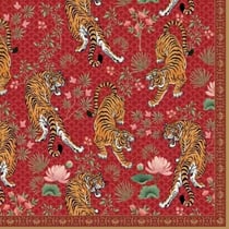 4 serviettes en papier découpage collage 33 cm Easy Life TIGRE DU BENGAL