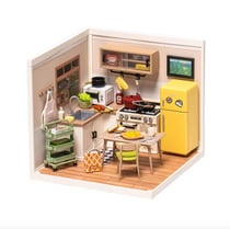 Maquette Super Creator Happy Meals Kitchen - Robotime - Orange