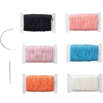 Kit fils et aiguilles pour reliure - Cinch Coptic Binding Thread & Needles – We R Makers