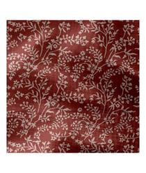Tissu coton double gaze imprimé fleurs de 130 CM de largeur 0004 Rouge vendu par 50 cm
