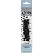 Fusains - Noir - Fin - Boîte de 12 fusains - Winsor et Newton