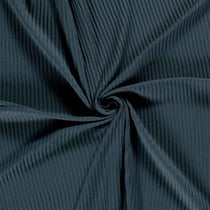 Tissu Jersey Viscose côtelé lourd Oréa uni Bleu indigo