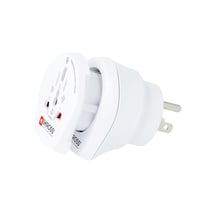 Skross Adaptateur de Voyage 2-en-1 Universel pour Europe et États-Unis 13A Blanc
