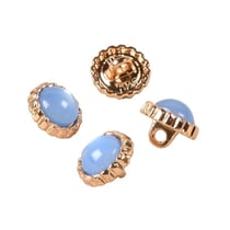 Lot de 3 boutons bijou perle bleu ciel 11mm