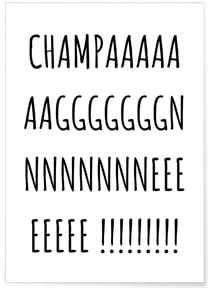 Poster Champagne | A3 : 29,7x42cm