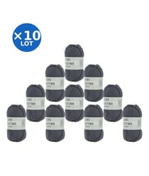 Lot de 10 pelotes QUATTRO de Lang Yarns – 500 g de coton mercerisé 70 Bleu