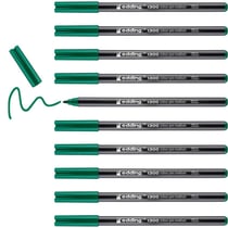 Lot de 10 feutres de coloriage pointe ronde moyenne - EDDING - 1300 vert - 2 mm