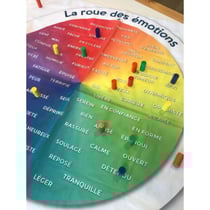 Grande roue des émotions + 25 pions ? Format 80x80cm