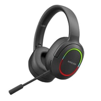 Casque Audio Gaming Sans Fil Pliable Réduction De Bruit Avec Microphone Noir YONIS