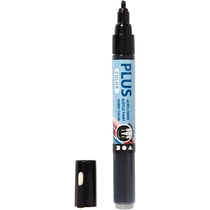 Feutres Plus Color, L : 14,5 cm, trait 1-2 mm, noir, 5,5 ml, 1 pièce