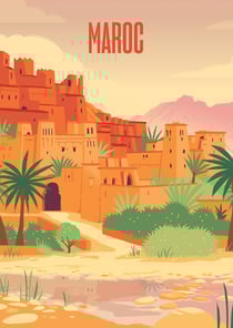 Puzzle 500 pièces - Évasion Maroc - Hachette