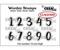 Tampons transparents CREALIES chiffres