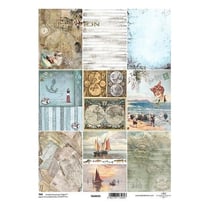Tags éléments décoratif en papier à découper scrapbooking SEA STORIES 224