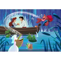 Puzzle disney ariel la petite sirene avec son prince promenade romantique 104 pieces - clementoni - 27152