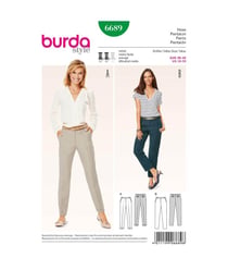 Patron Burda 6689 Pantalon du 36 au 46 taille n°FR 36-46