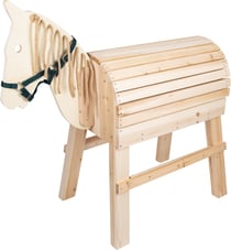 Cheval de voltige en bois