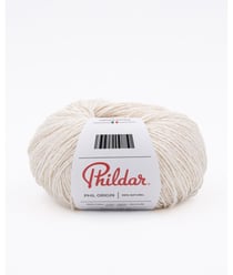 Fil de coton à tricoter Phil Origin - Phildar Ecru