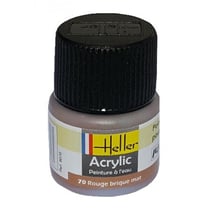 Heller - rouge briques mat - n°70 - peinture pour maquette