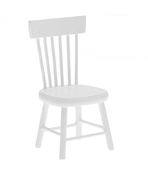 Chaise miniature - Blanc - 4,5 x 4 x 8,5 cm pour le monde des Lutins - Rico Design Bois