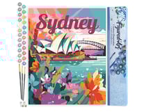 Peinture par Numéro Figured'Art - Affiche de voyage Sydney - Kit de Loisir Créatif DIY Numéro d'Art Complet - 40x50cm sans châssis en bois