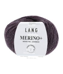 Pelote de Laine à tricoter MERINO + (PLUS) - Lang Yarns Violet (380)