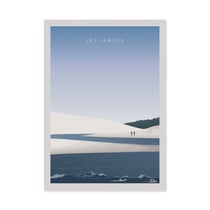 Affiche 50x70 cm - Les Landes - TuroMemoriesStudio