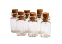 Lot de 20 mini fioles flacons bouteilles 18 x 10 mm - création bijoux perles