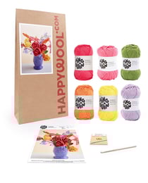 Kit Crochet Bouquet Charlotte ROUGE TU