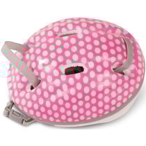 Casque vélo points blancs poupée bébé
