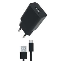 Myway Pack Chargeur Secteur 12W avec USB-A Micro-USB Charge Rapide Noir
