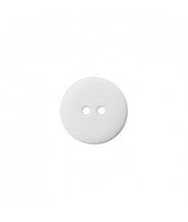 Carte de 5 boutons Polyester Blanc 15mm - Union Knopf Blanc