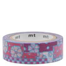 Masking tape - SOUSOU - Fleurs roses - 7 m x 15mm