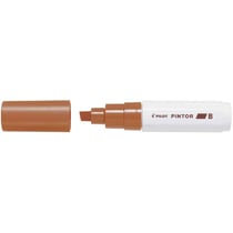 Lot de 6 Marqueurs à Pigment PINTOR Pointe Broad Marron PILOT