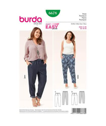 Patron Burda 6678 Pantalon du 44 au 56 taille n°FR 44-56