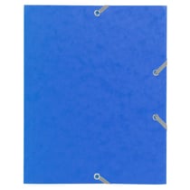 Chemise à élastique 3 rabats carte lustrée 400gm2 - format scolaire 17x22cm - Couleurs assorties - x 25 - Exacompta