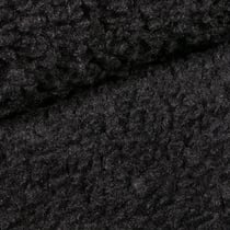 Tissu Fausse fourrure bouclette XL Noir