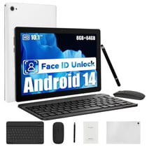 Tablette tactile KOTSREN Android 14 Blanc 10,1 pouces