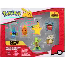 Coffret 6 pokemon battle figure arcko - poussifeu - gobou - pikachu - griknot - osselait - pokemon - figurine action