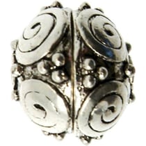 MégaCréa - Perle métal ronde Ø 19 mm Argenté