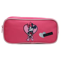 Trousse scolaire rectangulaire Disney Minnie Coeur Rose Bagtrotter
