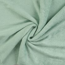 Tissu Eponge Bébé Bambou Tout doux Vert menthe - Au mètre