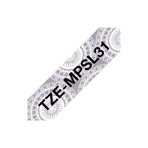 Tape lamined White grey 12 mm - P-Touch