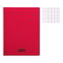 Cahier - 24x32(cm) - Grands carreaux - 140 pages - couverture en polypro - sans spirale - Clairefontaine - Calligraphe
