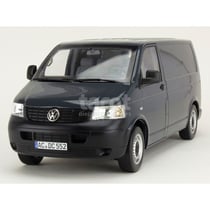 Voiture miniature de collection - NOREV - Volkswagen Transporter 2003 - 1/18 - Gris foncé - Monté métal