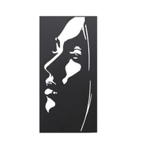 Décoration murale métal Visage de Femme  Beaux Arts