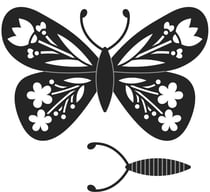 Matrice de découpe papillon - 8x5,3 cm - Artemio