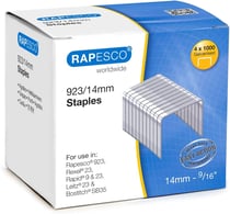 Lot de 4000 Agrafes Rapesco - Acier galvanisé - S92314Z3 - Argenté - 923/14 mm